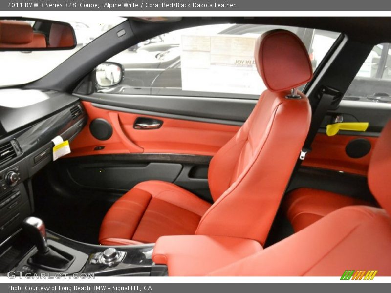  2011 3 Series 328i Coupe Coral Red/Black Dakota Leather Interior
