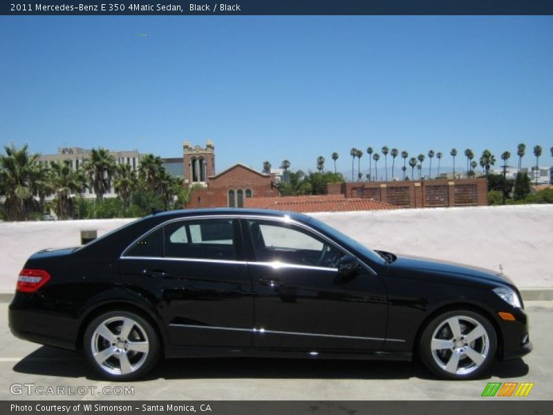 Black / Black 2011 Mercedes-Benz E 350 4Matic Sedan
