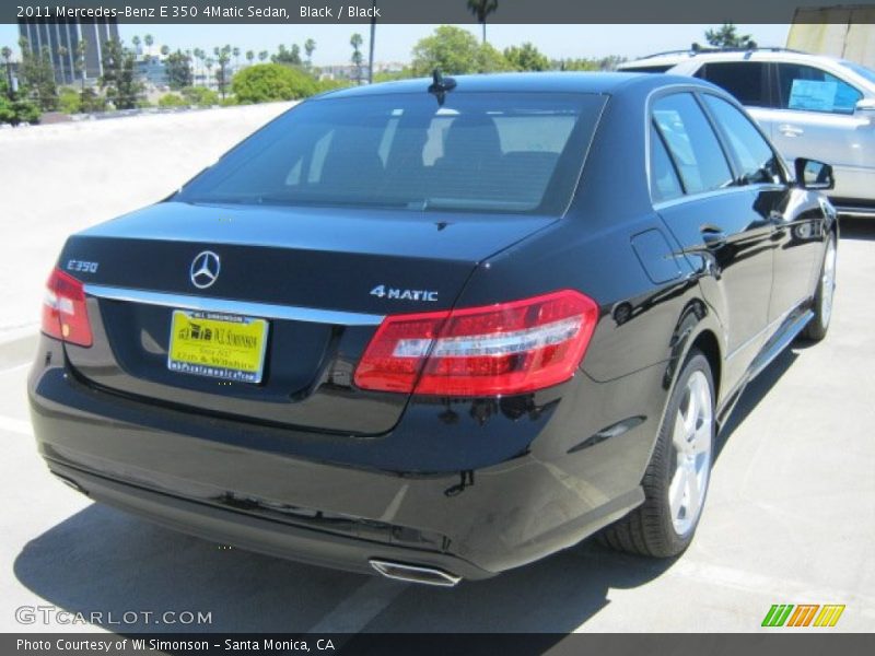 Black / Black 2011 Mercedes-Benz E 350 4Matic Sedan