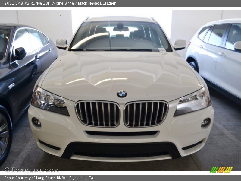 Alpine White / Black Nevada Leather 2011 BMW X3 xDrive 28i