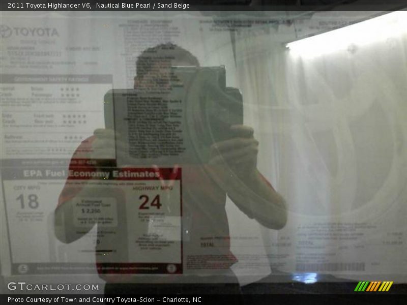 Nautical Blue Pearl / Sand Beige 2011 Toyota Highlander V6