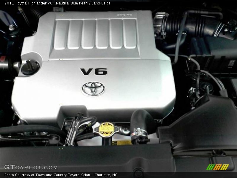 Nautical Blue Pearl / Sand Beige 2011 Toyota Highlander V6