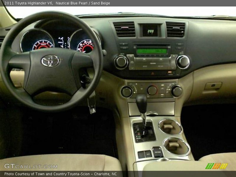 Nautical Blue Pearl / Sand Beige 2011 Toyota Highlander V6