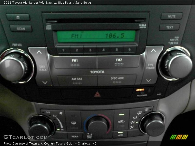 Nautical Blue Pearl / Sand Beige 2011 Toyota Highlander V6