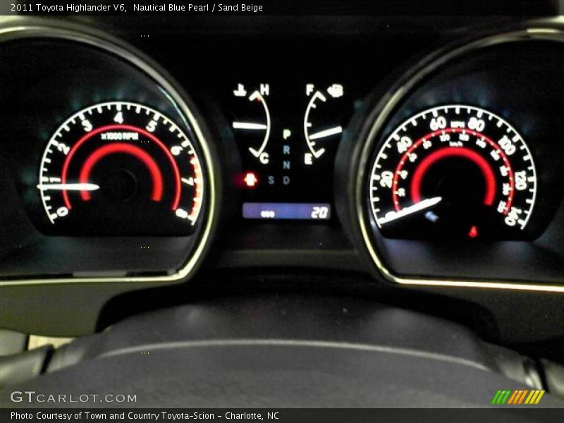 Nautical Blue Pearl / Sand Beige 2011 Toyota Highlander V6