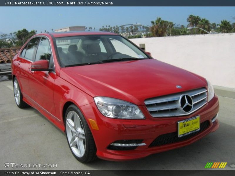 Mars Red / Almond/Mocha 2011 Mercedes-Benz C 300 Sport