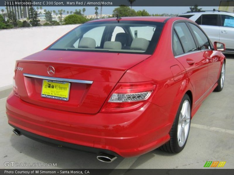 Mars Red / Almond/Mocha 2011 Mercedes-Benz C 300 Sport