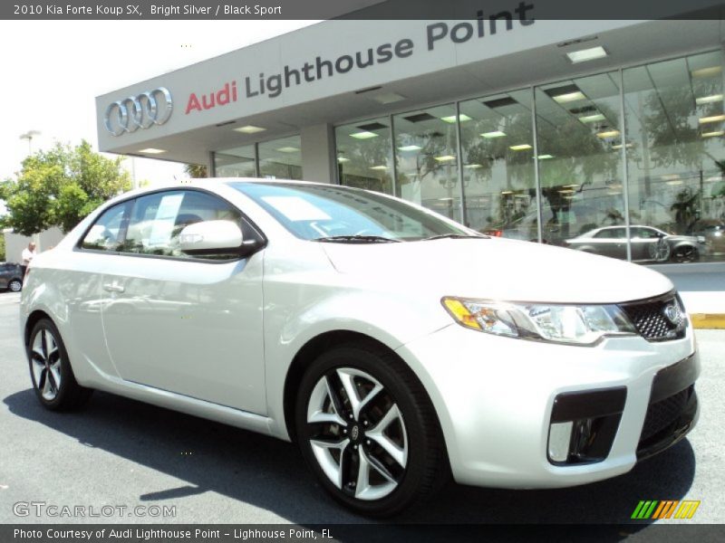 Bright Silver / Black Sport 2010 Kia Forte Koup SX