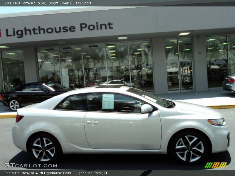 Bright Silver / Black Sport 2010 Kia Forte Koup SX