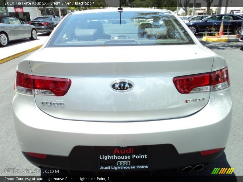 Bright Silver / Black Sport 2010 Kia Forte Koup SX