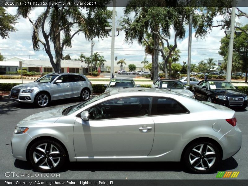 Bright Silver / Black Sport 2010 Kia Forte Koup SX