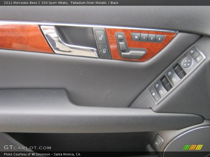 Palladium Silver Metallic / Black 2011 Mercedes-Benz C 300 Sport 4Matic