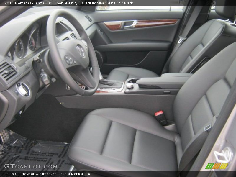 Palladium Silver Metallic / Black 2011 Mercedes-Benz C 300 Sport 4Matic