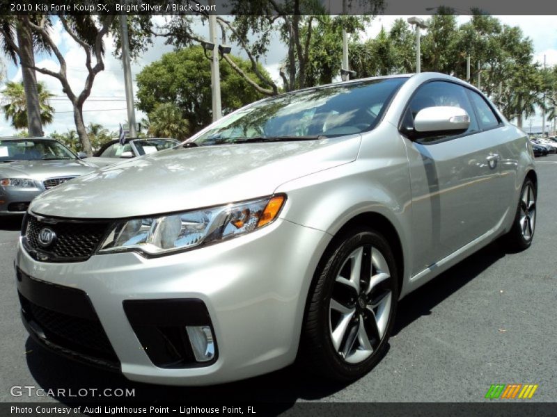 Bright Silver / Black Sport 2010 Kia Forte Koup SX