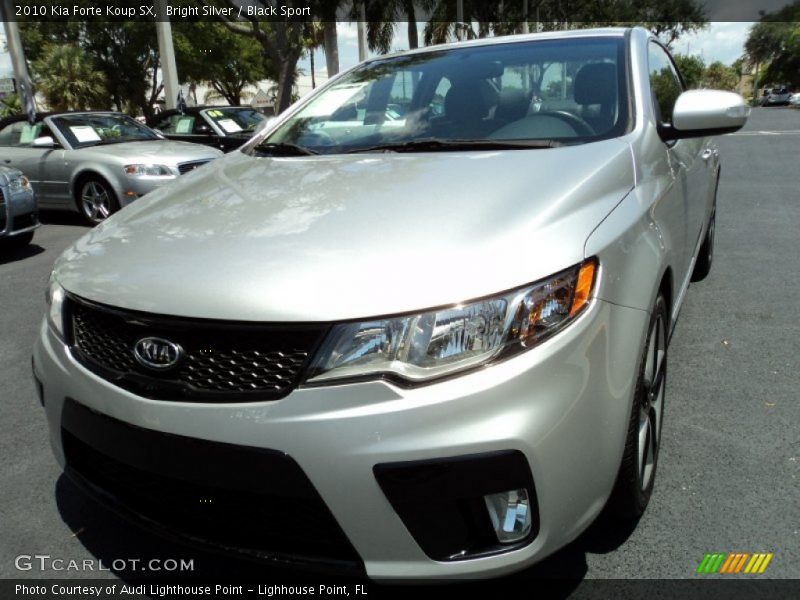 Bright Silver / Black Sport 2010 Kia Forte Koup SX