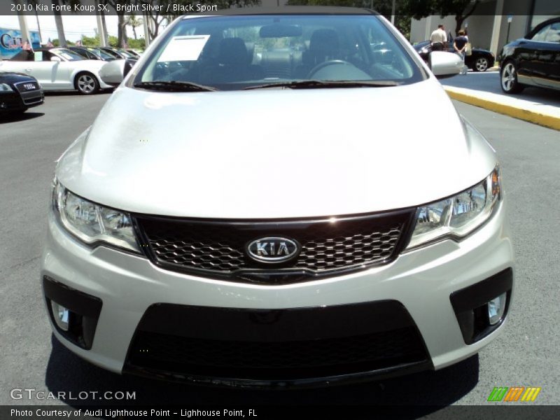 Bright Silver / Black Sport 2010 Kia Forte Koup SX