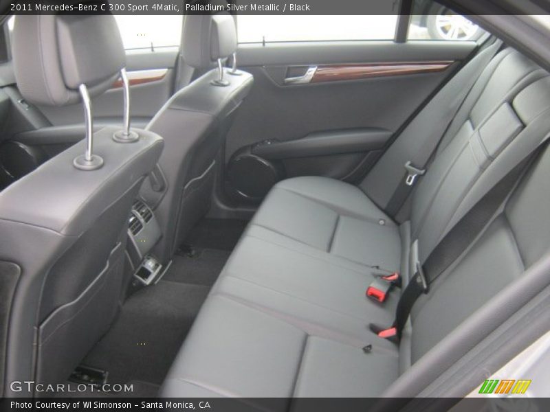 Palladium Silver Metallic / Black 2011 Mercedes-Benz C 300 Sport 4Matic