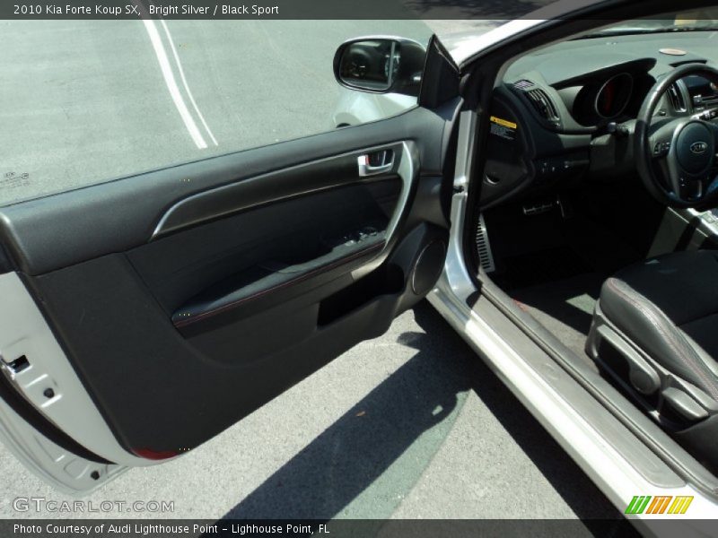 Bright Silver / Black Sport 2010 Kia Forte Koup SX