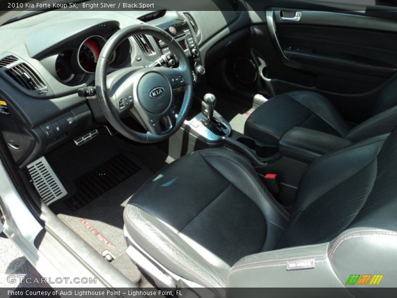 Bright Silver / Black Sport 2010 Kia Forte Koup SX