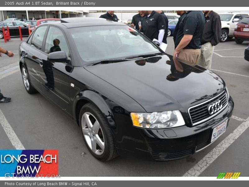 Brilliant Black / Ebony 2005 Audi A4 1.8T Sedan