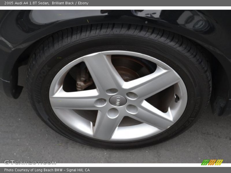 Brilliant Black / Ebony 2005 Audi A4 1.8T Sedan