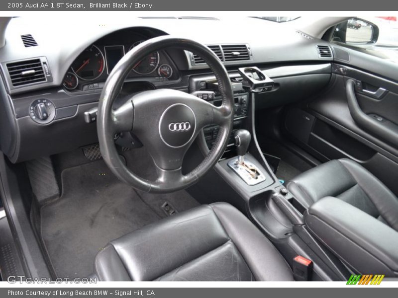 Brilliant Black / Ebony 2005 Audi A4 1.8T Sedan