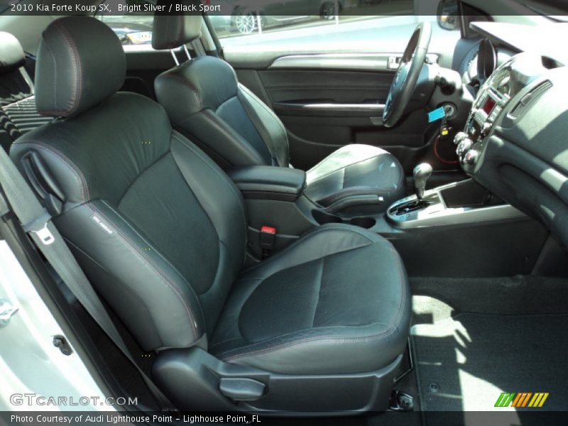 Bright Silver / Black Sport 2010 Kia Forte Koup SX