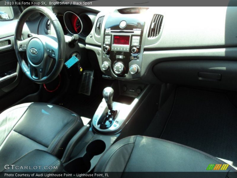 Bright Silver / Black Sport 2010 Kia Forte Koup SX