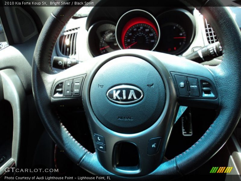 Bright Silver / Black Sport 2010 Kia Forte Koup SX