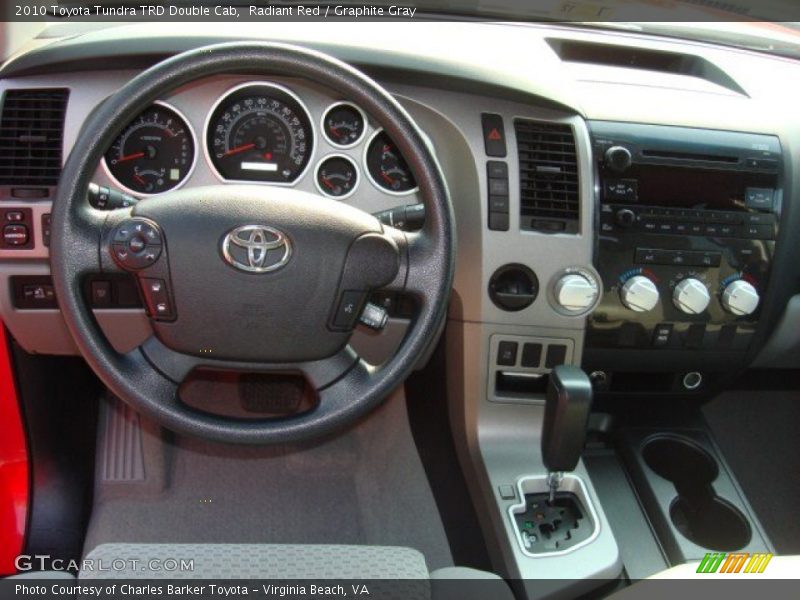 Radiant Red / Graphite Gray 2010 Toyota Tundra TRD Double Cab