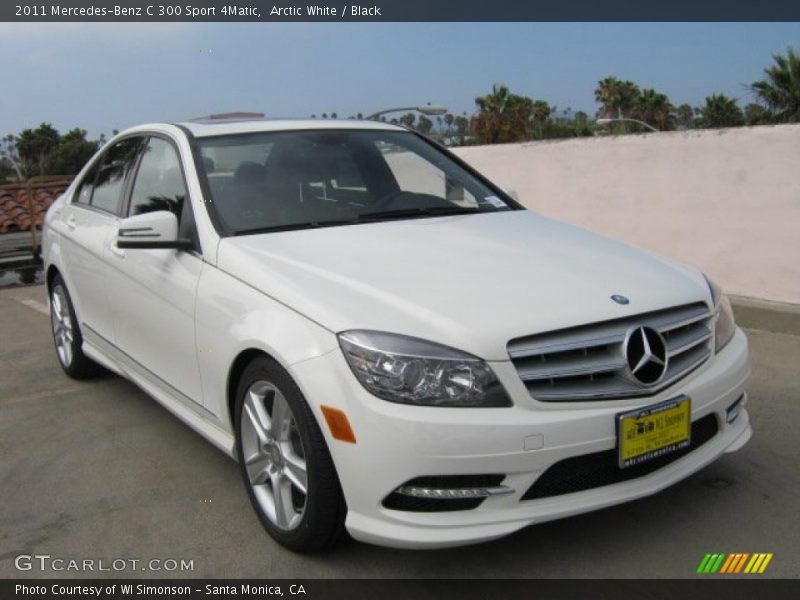 Arctic White / Black 2011 Mercedes-Benz C 300 Sport 4Matic