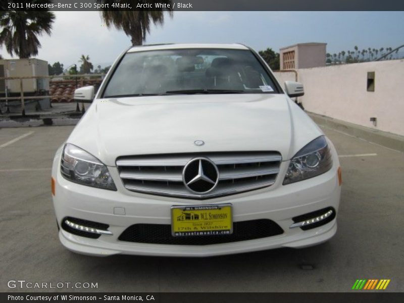 Arctic White / Black 2011 Mercedes-Benz C 300 Sport 4Matic