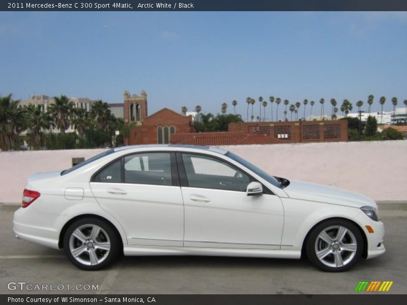 Arctic White / Black 2011 Mercedes-Benz C 300 Sport 4Matic