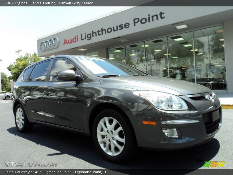 Carbon Gray / Black 2009 Hyundai Elantra Touring