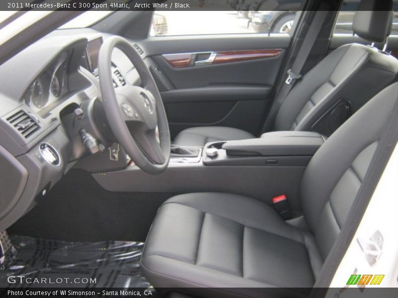 Arctic White / Black 2011 Mercedes-Benz C 300 Sport 4Matic