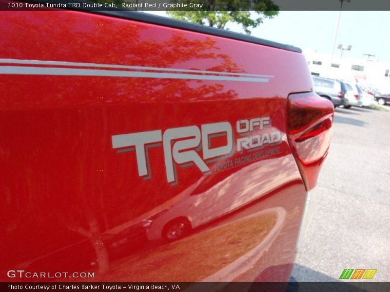 Radiant Red / Graphite Gray 2010 Toyota Tundra TRD Double Cab