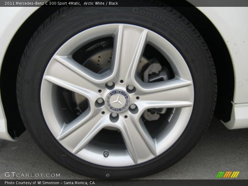 Arctic White / Black 2011 Mercedes-Benz C 300 Sport 4Matic