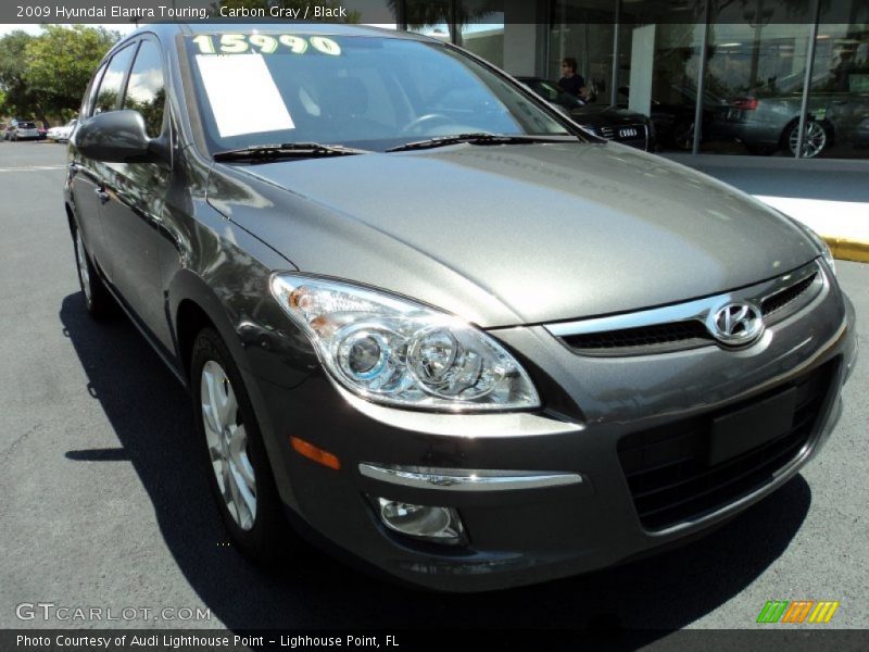 Carbon Gray / Black 2009 Hyundai Elantra Touring