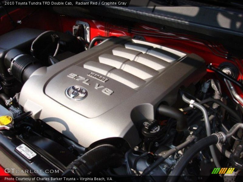 Radiant Red / Graphite Gray 2010 Toyota Tundra TRD Double Cab