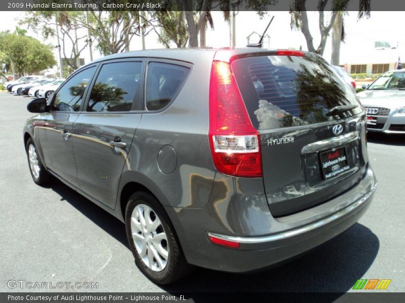 Carbon Gray / Black 2009 Hyundai Elantra Touring