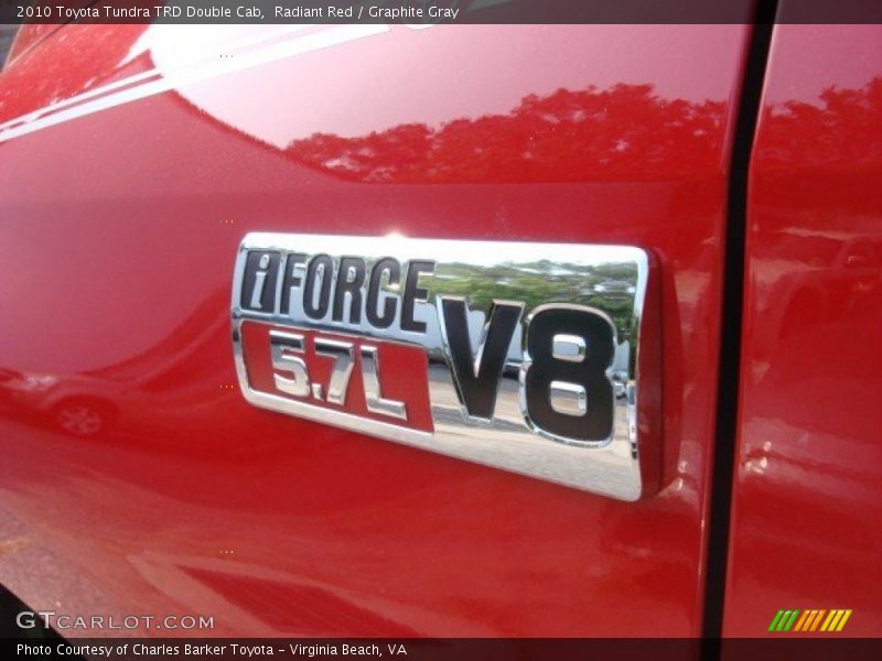 Radiant Red / Graphite Gray 2010 Toyota Tundra TRD Double Cab