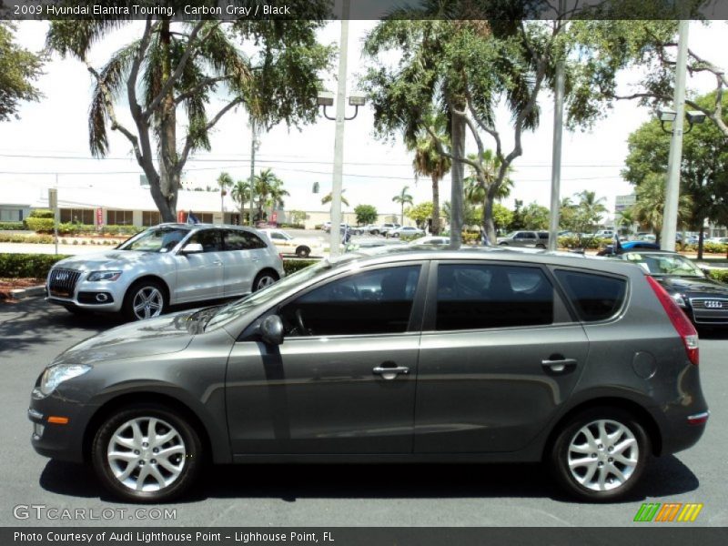 Carbon Gray / Black 2009 Hyundai Elantra Touring