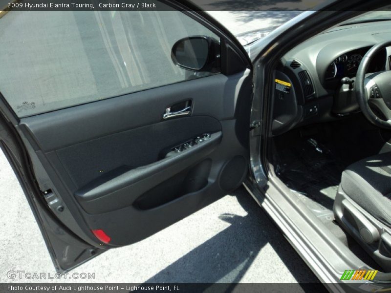 Carbon Gray / Black 2009 Hyundai Elantra Touring