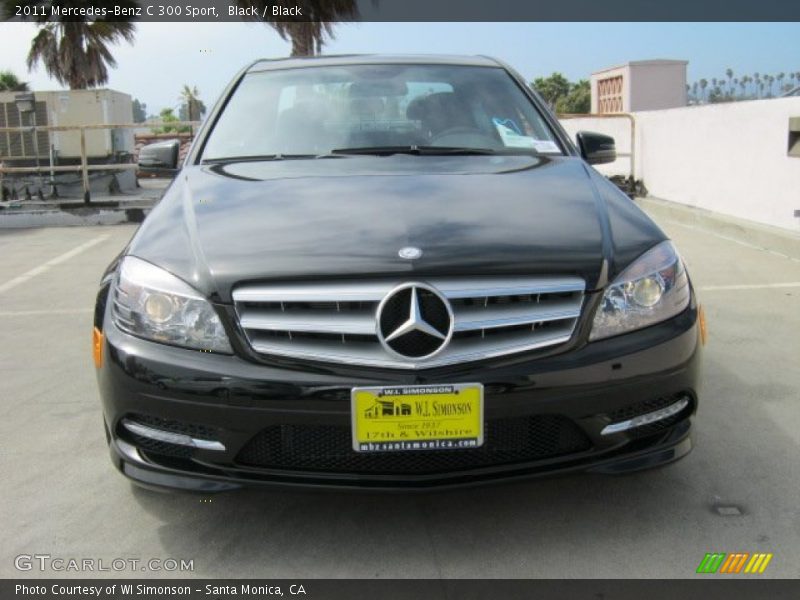 Black / Black 2011 Mercedes-Benz C 300 Sport
