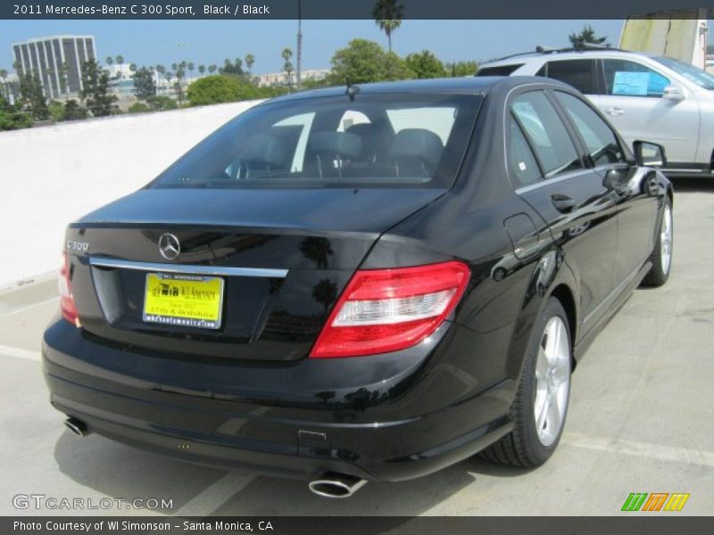 Black / Black 2011 Mercedes-Benz C 300 Sport