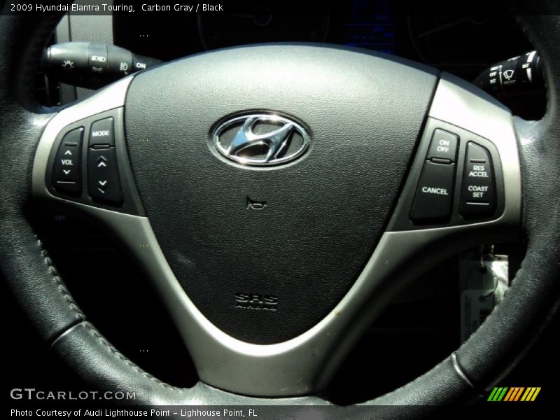 Carbon Gray / Black 2009 Hyundai Elantra Touring