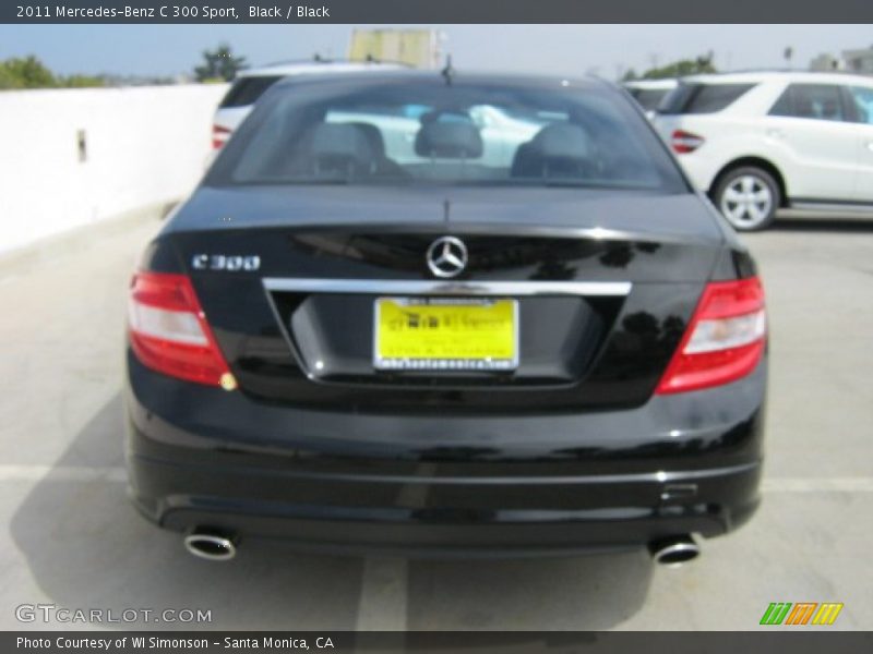 Black / Black 2011 Mercedes-Benz C 300 Sport