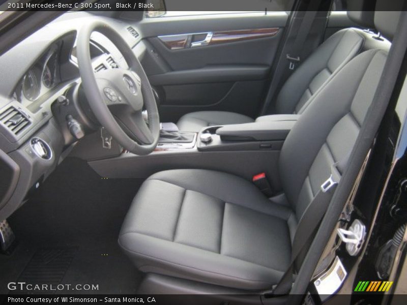 Black / Black 2011 Mercedes-Benz C 300 Sport