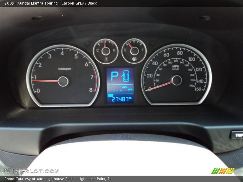 Carbon Gray / Black 2009 Hyundai Elantra Touring