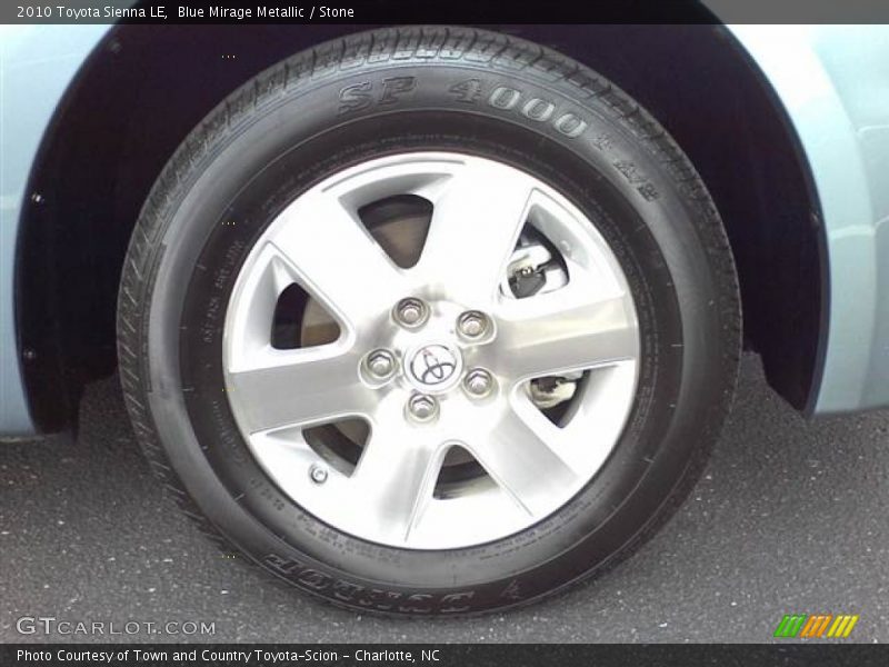 Blue Mirage Metallic / Stone 2010 Toyota Sienna LE